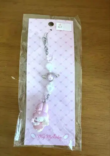 미사용 새상품 산리오 마이멜로디 꿈꾸는 엔젤 스트랩