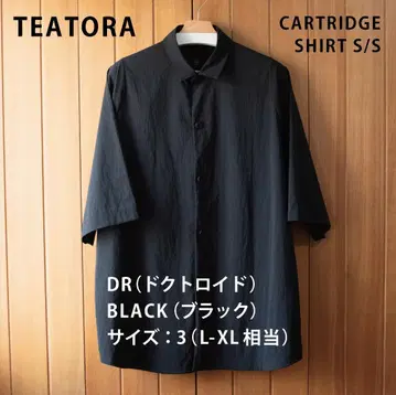 TEATORA CARTRIDGE SHIRT S/S DR 블랙 3L