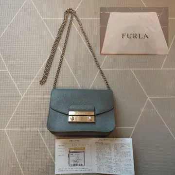 FURLA 메트로폴리스 체인 백 카키 숄더백