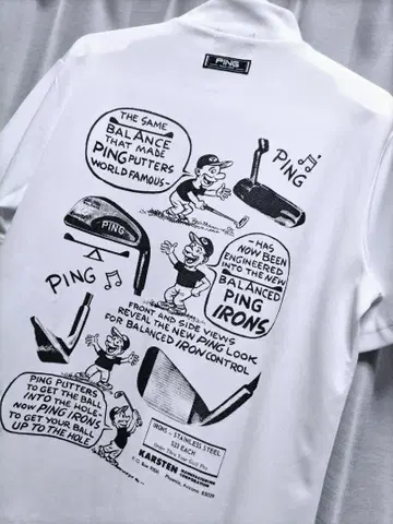 새상품급 PING 모크넥 화이트