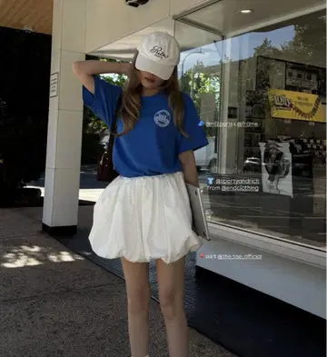 THE TOE Naxos Balloon Skirt 미니 스커트