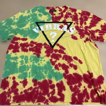 GUESS 타이다이 프린트 티셔츠 XL 콜라보