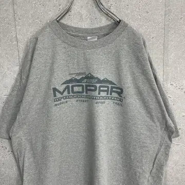 anvil MOPAR 자동차 프린트 레이싱 오버 사이즈 티셔츠 2X