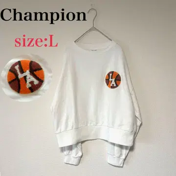 Champion 챔피온 LA 농구 로고 맨투맨 L