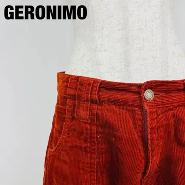 GERONIMO 코듀로이 카고 팬츠 와펜 프린트 하의 [A-28]
