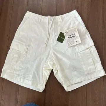 HINSON MILITARY SUPPLY 카고 숏 팬츠 화이트