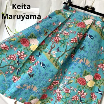 Keita Maruyama 꽃무늬 플레어 스커트