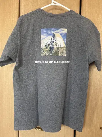 노스페이스 그레이 티셔츠