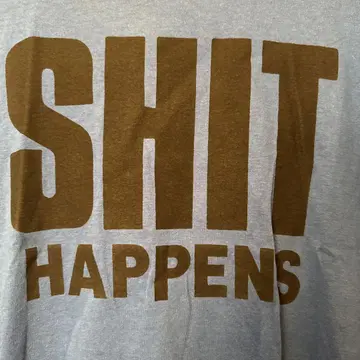 80s90sSHIT HAPPENS 티셔츠 XL