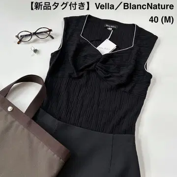 택 포함 새상품 Vella BlancNature 블랑 나투르 니트 M