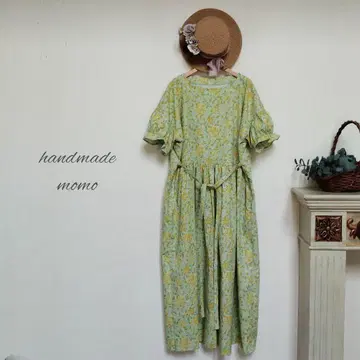 handmade 윌리엄 모리스 (허니 서클) 원피스 free 반팔