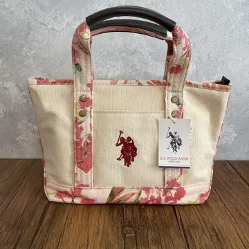 U.S. POLO ASSN. 플라워 프린트 토트백