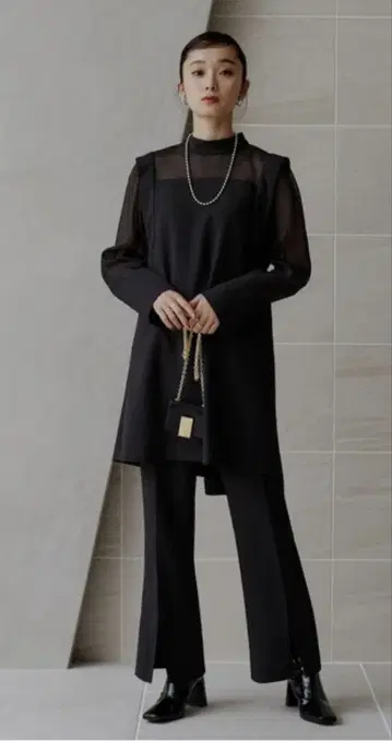 루일 에 부티크 팬츠 셋업 블랙