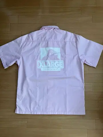 XLARGE 워크 셔츠 엑스라지 볼링 셔츠 핑크
