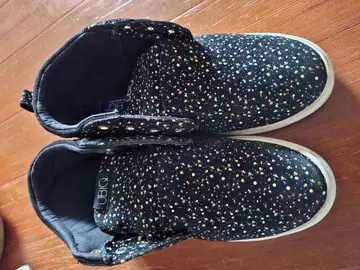 UBIQ 컬러풀 도트 하이컷 스니커즈