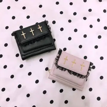 앙크루즈 Ank Rouge / 3단 폴더형 지갑 (BLACK)