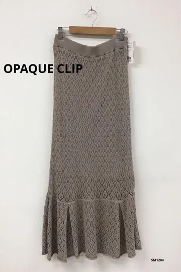 OPAQUE.CLIP 오페크 레이스 니트 롱 머메이드 스커트 미사용