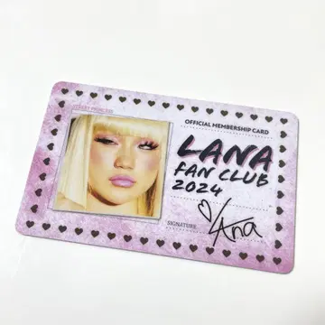 LANA 팬클럽 가입 혜택 굿즈 팬클럽 카드