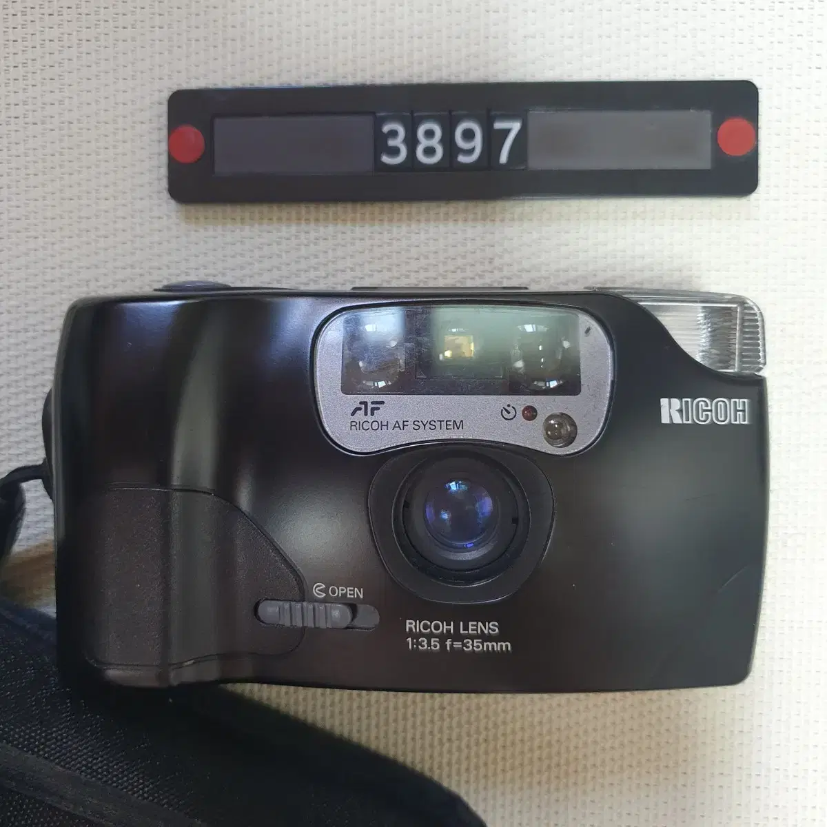 Ricoh Shotmaster AF Super Databack Film Camera with Pouch #리코