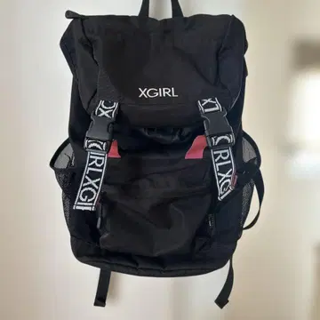 XGIRL 블랙 메쉬 백팩