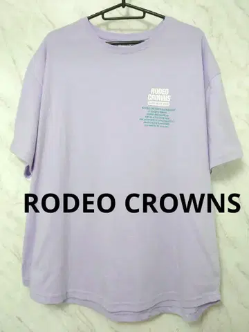 RODEO CROWNS 라벤더 빅 티셔츠 BIG 파스텔 컬러 퍼플