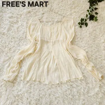프리즈마트 FREE'S MART 아이보리 긴팔 블라우스 오프숄더