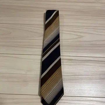 스트라이프 넥타이 네이비 브라운 베이지