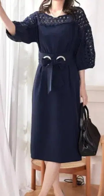 포멀 원피스 네이비 작은 사이즈