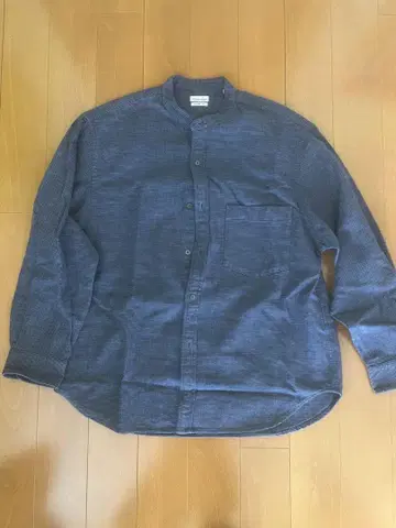 steven alan 네이비 루즈핏 플란넬 셔츠 S