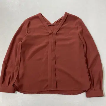 새상품급 SHIPS 쉽스 V넥 긴팔 블라우스 풀오버