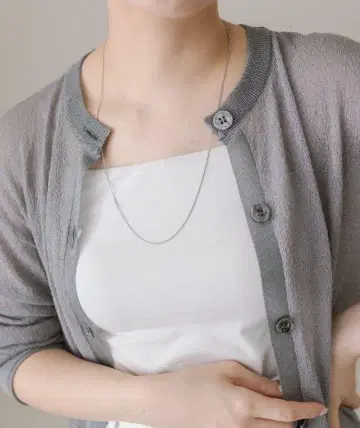 ear PAPILLONNER 스네이크 Y자 목걸이