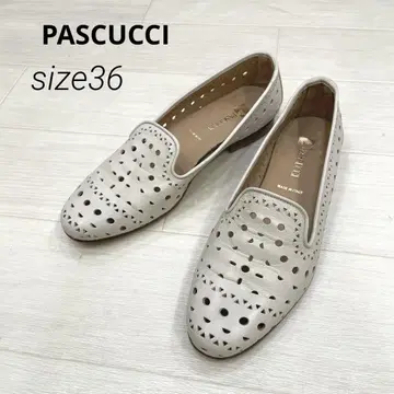 PASCUCCI 파스쿠치 가죽 로퍼 플랫슈즈 23cm