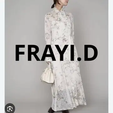 FRAYI.D 꽃무늬 시스루 롱 드레스