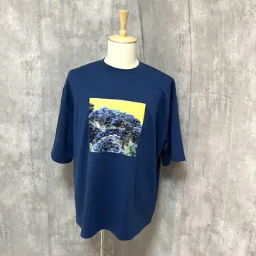 RAGE BLUE 그래픽 프린트 오버 사이즈 컷 티셔츠 심플