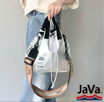 JaVa 숄더백 토트백 실버