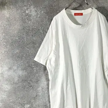 MAISON SPECIAL 티셔츠 반팔 화이트 무지 심플 코튼
