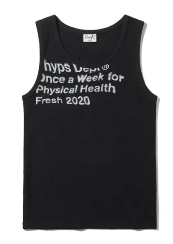 PHYP Over Typo Spray Sleeveless 블랙