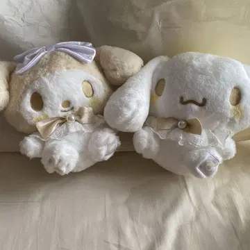 산리오 봉제 인형 시나몬과 마이멜로디 밀크티 2개 세트