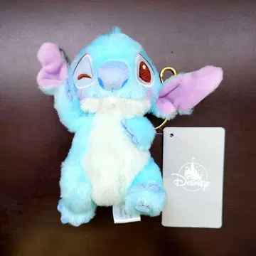 Disney 디즈니 스토어 플러시 키체인 스티치 택 포함