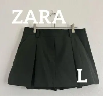 자라 플리츠 치마바지 블랙 L 사이즈 택 포함 새상품 사이드 지퍼