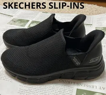 스케쳐스 SLIP-INS 블랙 스니커즈 25.5cm