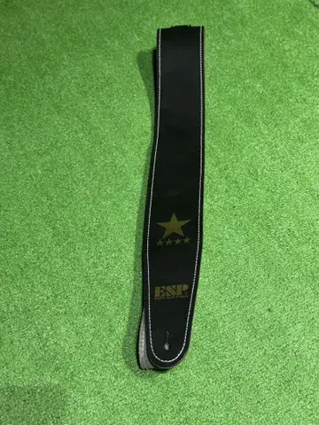 뱅드림 팝파 콜라보 ESP 가죽 기타 스트랩 블랙