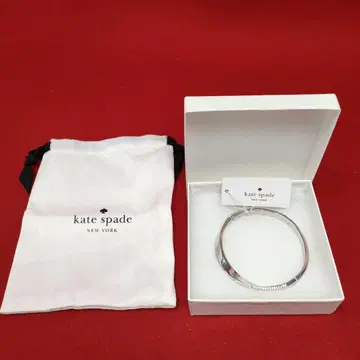 kate spade 실버 뱅글 WBRU0003 미사용 택 포함