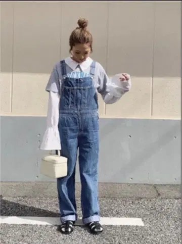 캐널진 viaj 데님 오버롤