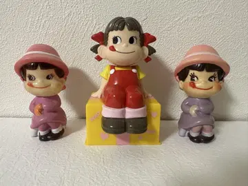 쇼와 레트로 앉은 페코짱 후지야 인형 소프트 비닐 저금통