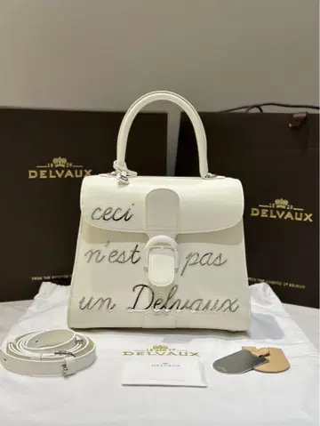 델보 DELVAUX Brillant L'Humour 핸드백 화이트
