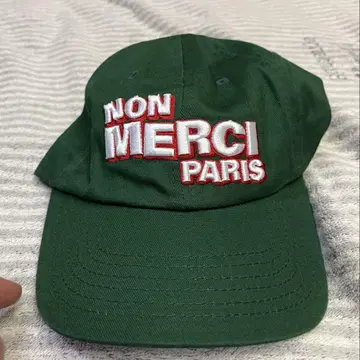 NON MERCI PARIS 그린 컬러 캡