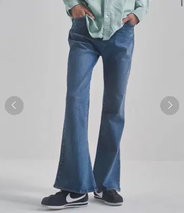 부츠 컷 데님 팬츠