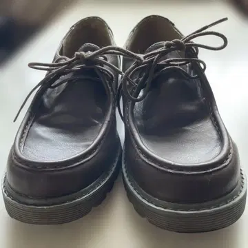 브라운 가죽 모카신 24cm 여성용