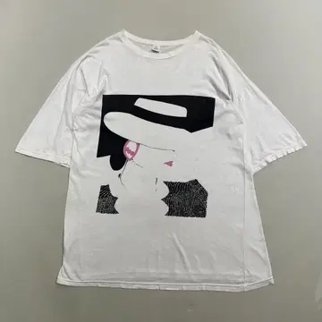 2000년대 인간 프린트 티셔츠